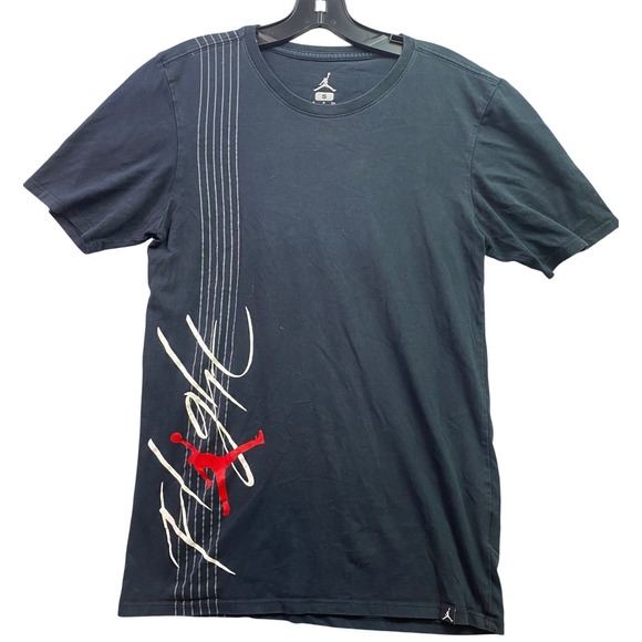 Jordan Other - Air Jodan Jumpman Shirt Mens Small Black Spell Out Logo Basketball Athletic